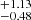 $ _{-0.48}^{+1.13} $