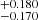 $ ^{+0.180}_{-0.170} $