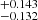$ ^{+0.143}_{-0.132} $