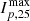 $ I_{p,25}^{\mathrm{max}} $