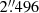 $ 2{{\overset{\prime\prime}{.}}}496 $