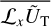 $\overline {{{\cal L}_x}{{\tilde U}_{\rm{T}}}} $