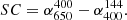 $$ \begin{aligned} SC={\alpha _{650}^{400}-\alpha _{400}^{144}} . \end{aligned} $$
