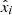 $ \hat{x}_i $