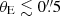 $ \theta_{\mathrm{E}} \lesssim 0{{\overset{\prime\prime}{.}}}5 $