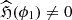 $ \widehat{\mathfrak{H}}(\phi_1)\neq 0 $