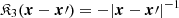 $ \mathfrak{K}_3 (\boldsymbol{x}-\boldsymbol{x}{\prime}) = -{|\boldsymbol{x}-\boldsymbol{x}{\prime}|^{-1}} $