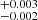 $ ^{+0.003}_{-0.002} $
