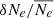 $ \delta N_e/\overline{N_e} $