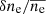 $ \delta n_{\mathrm{e}}/\overline{n_{\mathrm{e}}} $