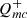 $ Q_{mc}^{+} $