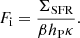 $$ \begin{aligned} F_{\rm i} = \frac{\Sigma _{\rm SFR}}{\beta h_{\rm P} \kappa }. \end{aligned} $$