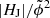 $ |H_{\mathrm{J}}|/\tilde\phi^2 $