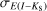 ${\sigma _{E\left( {I - {K_{\rm{S}}}} \right)}}$