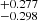 $ ^{+0.277}_{-0.298} $