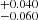 $ ^{+0.040}_{-0.060} $