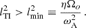 $$ \begin{aligned} l_{\rm TI}^2>l_{\mathrm{min}}^2\equiv \frac{\eta \Omega _o}{\omega _{\rm A}^2}\,. \end{aligned} $$