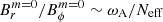 $ B^{m=0}_r/B^{m=0}_{\phi}\sim \omega_{\mathrm{A}}/N_{\mathrm{eff}} $