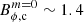 $ B_{\phi,\rm c}^{m=0}\sim 1.4 $