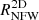 $ R_{\mathrm{NFW}}^{\mathrm{2D}} $