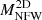 $ M_{\mathrm{NFW}}^{\mathrm{2D}} $