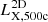 $ L^{\mathrm{2D}}_{\mathrm{X, 500c}} $