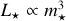 ${L_ \star } \propto m_ \star ^3$