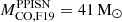 $ M_{\mathrm{CO,F19}}^{\mathrm{PPISN}} =41\,\mathrm{M}_{\odot} $