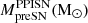 $ M_{\mathrm{preSN}}^{\mathrm{PPISN}} (\mathrm{M}_{\odot}) $