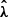 $ \boldsymbol{{\hat{\lambda}}} $