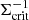 $ \Sigma^{-1}_{\mathrm{crit}} $