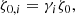 $$ \begin{aligned} \zeta _{0,i} = \gamma _i \zeta _0, \end{aligned} $$