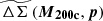 $ \widetilde{\Delta\Sigma}\left(\boldsymbol{M}_{\mathbf{200c}}, \boldsymbol{p}\right) $