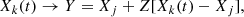 $$ \begin{aligned} X_k(t) \rightarrow Y = X_j + Z[X_k(t) - X_j], \end{aligned} $$