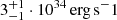 $ 3_{-1}^{+1}\cdot10^{34}\,{\mathrm{erg\,s}^-1} $