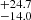 $ _{-14.0}^{+24.7} $