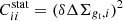 $ C^{\mathrm{stat}}_{ii} = (\delta \Delta\Sigma_{{g_{\mathrm{t}}}, i})^2 $