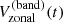 $ V_{\mathrm{zonal}}^{(\mathrm{band})}(t) $