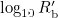 $\log _{10} R^{\prime }_{{\textrm {b}}}$