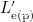 $L^{\prime }_{\textrm {e(p)}}$