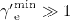 ${\gamma ^{\prime }}^{\textrm {min}}_{{\textrm {e}}}\gg 1$