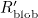 $R^\prime _{\textrm {blob}}$