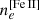 $ n_{e}^{\mathrm{[Fe\,II]}} $