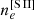 $ n_{e}^{\mathrm{[S\,II]}} $