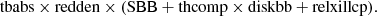$$ \begin{aligned} \mathrm {tbabs \times {redden} \times (SBB+thcomp \times diskbb+relxillcp)}. \end{aligned} $$
