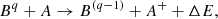 $$ \begin{aligned} B^{q} + A \rightarrow B^{(q-1)} + A^+ + \Delta E, \end{aligned} $$