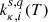 $ k_{\kappa,i}^{s,q}(T) $