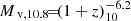 $ {M_{\text{ v},10.8}}{\!=\!}(1+z)_{10}^{-6.2} $
