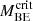 $ M_{\mathrm{BE}}^{\mathrm{crit}} $