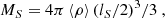$$ \begin{aligned} M_S = 4\pi \left\langle \rho \right\rangle (l_S/2) ^3/3 \ ,\end{aligned} $$